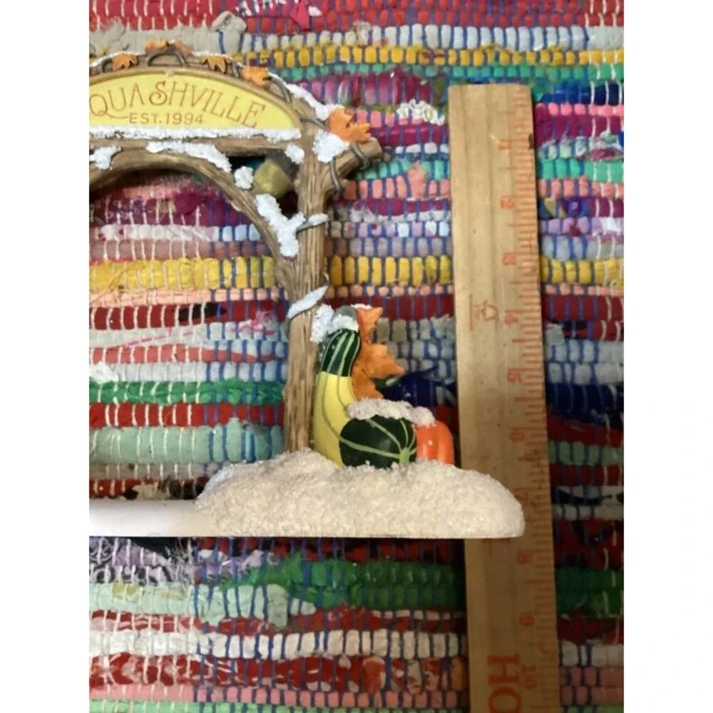 Charming Tails Squashville Village Sign Accessory Silvestri/ Fitz & Floyd 1994